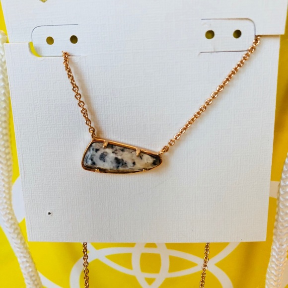 NWT Kendra Scott Etta Granite & Rose Gold PERFECT - Picture 2 of 8